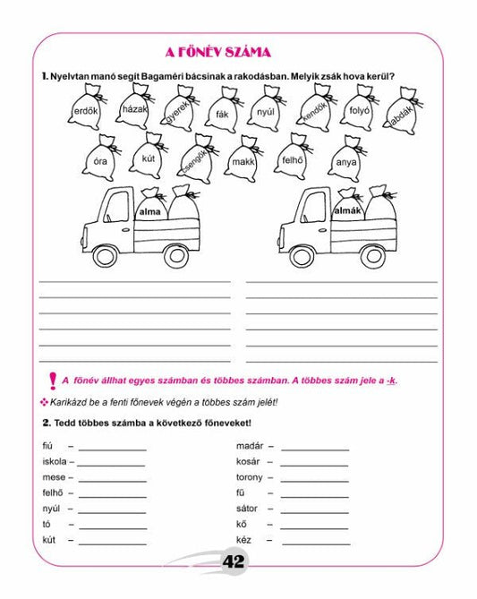 Belluska Éva, Szejke Ottilia: Lumea limbii noastre materne - Caiet de lucru de limba maghiară, clasa a III-a.