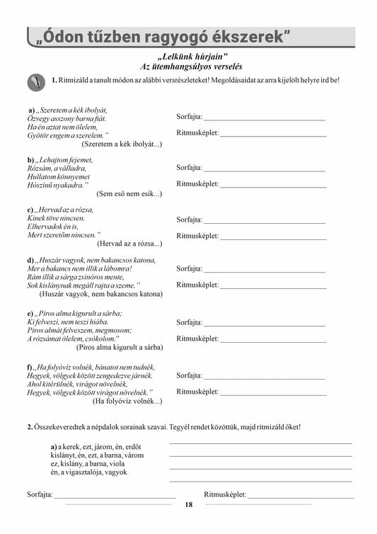 Burja-Veinberg Melinda, Jáger dr. Péter Mónika, Pap Erika-Nóra: Magyar nyelv és irodalom munkafüzet a VI. osztály számára