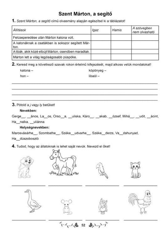 Dr. Simó Ildikó, Berei Enikő: Csodálatos világom - Magyar nyelv és irodalom munkafüzet a IV. osztály számára - 1. kötet