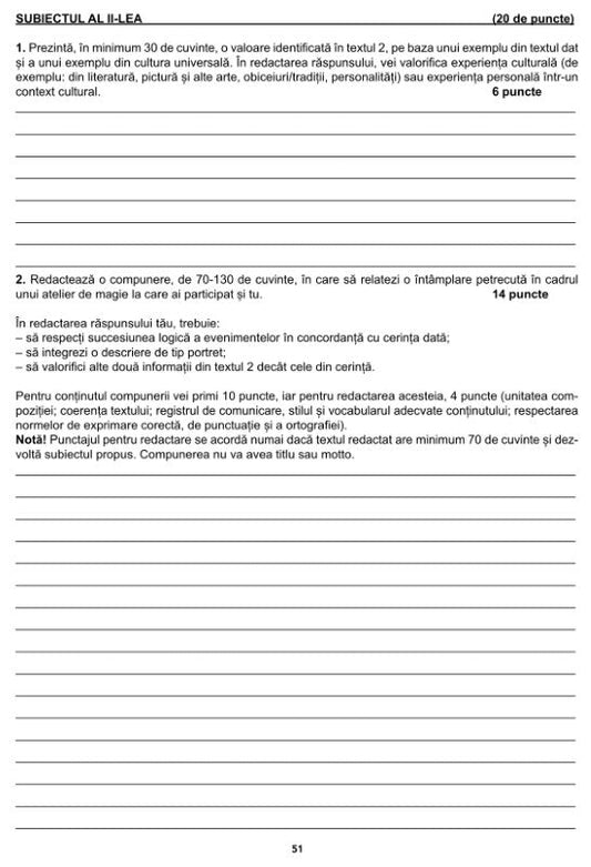 Anderco Daniela, Ballos Camelia, Bozga Anda, Bumb Viorica, Luca Laura, dr. Maier Arnold: Teste de pregătire pentru EVALUAREA NAȚIONALĂ Limba și literatura română pentru școlile și secțiile cu predare în limba maghiară - Vol. II