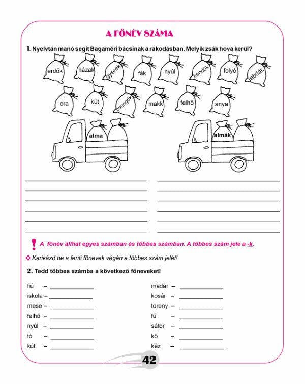 Belluska Éva, Szejke Ottilia: Lumea limbii noastre materne - Caiet de lucru de limba maghiară, clasa a III-a.