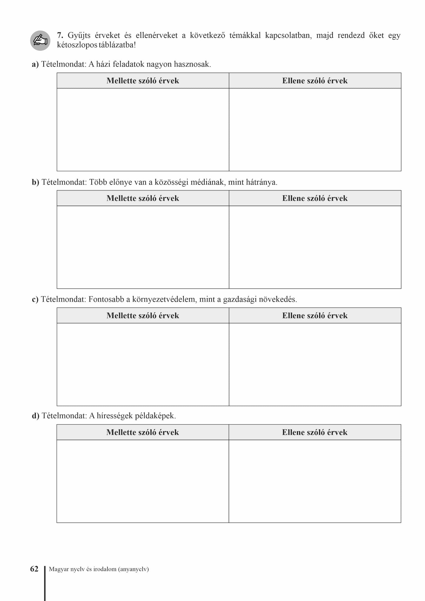 Burja-Veinberg Melinda, Jáger dr. Péter Mónika, Pap Erika-Nóra: Magyar nyelv és irodalom munkafüzet a VIII.