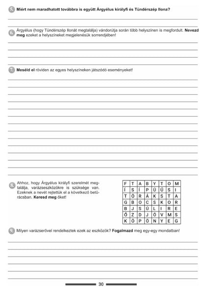 Burja-Veinberg Melinda, Jáger dr. Péter Mónika, Pap Erika-Nóra: Magyar nyelv és irodalom munkafüzet a VII. osztály számára