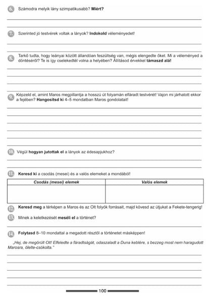 Burja-Veinberg Melinda, Jáger dr. Péter Mónika, Pap Erika-Nóra: Magyar nyelv és irodalom munkafüzet a VII. osztály számára