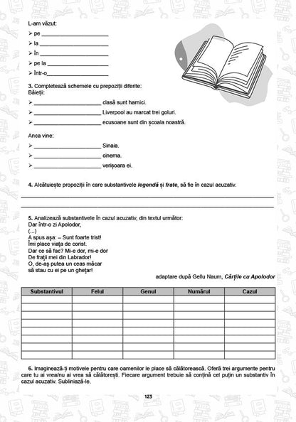 Anderco Daniela, Ballos Camelia, Bozga Anda, Bumb Viorica,  Luca Laura, dr. Maier Arnold:  Caiet de lucru – Exerciții de limbă/teorie literară și comunicare în limba română clasa a V-a