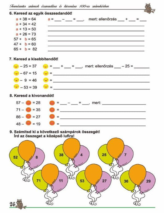 Csiszár Éva: Matekiskola - Matematika feladatgyűjtemény a második osztály számára