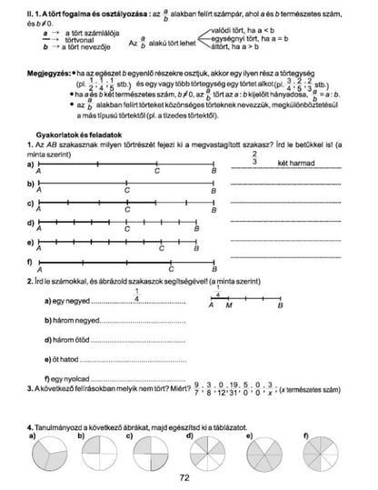 Orbán Julianna Enikő: Matek tudástár matematika munkafüzet az V. osztály számára - 2. rész