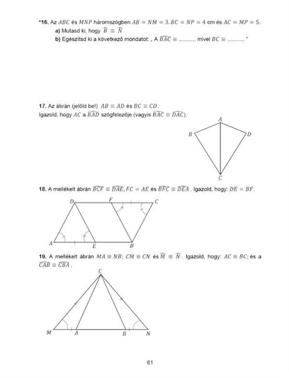 Orbán Julianna Enikő: Matematika – Mértan, Munkafüzet a VI. osztály számára