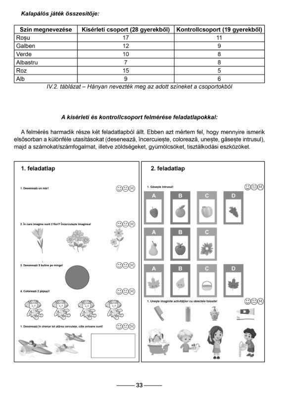Edith Magdolna Sütő: Predarea limbii române prin metode și tehnici interactive în grupe de grădiniță cu predare în limba maghiară.