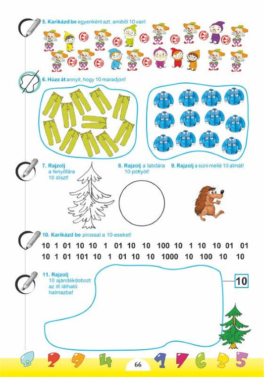 Tankó Veronika-Zita, Nagy Enikő:  Számos természet 1. rész, Matematika és a környezet feltárása munkafüzet az előkészítő osztályosok számára